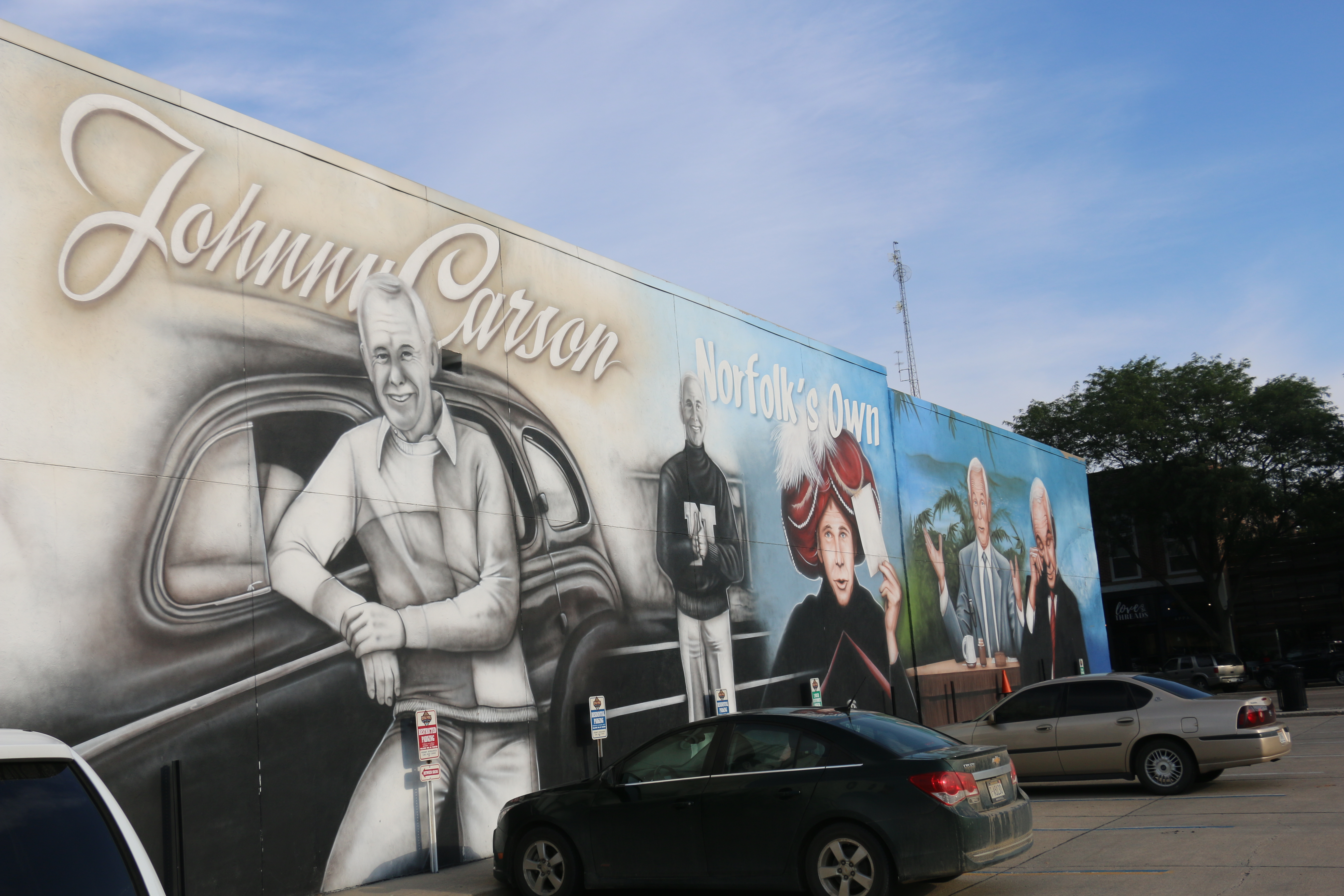 Johnny Carson Mural in downtown Norfolk