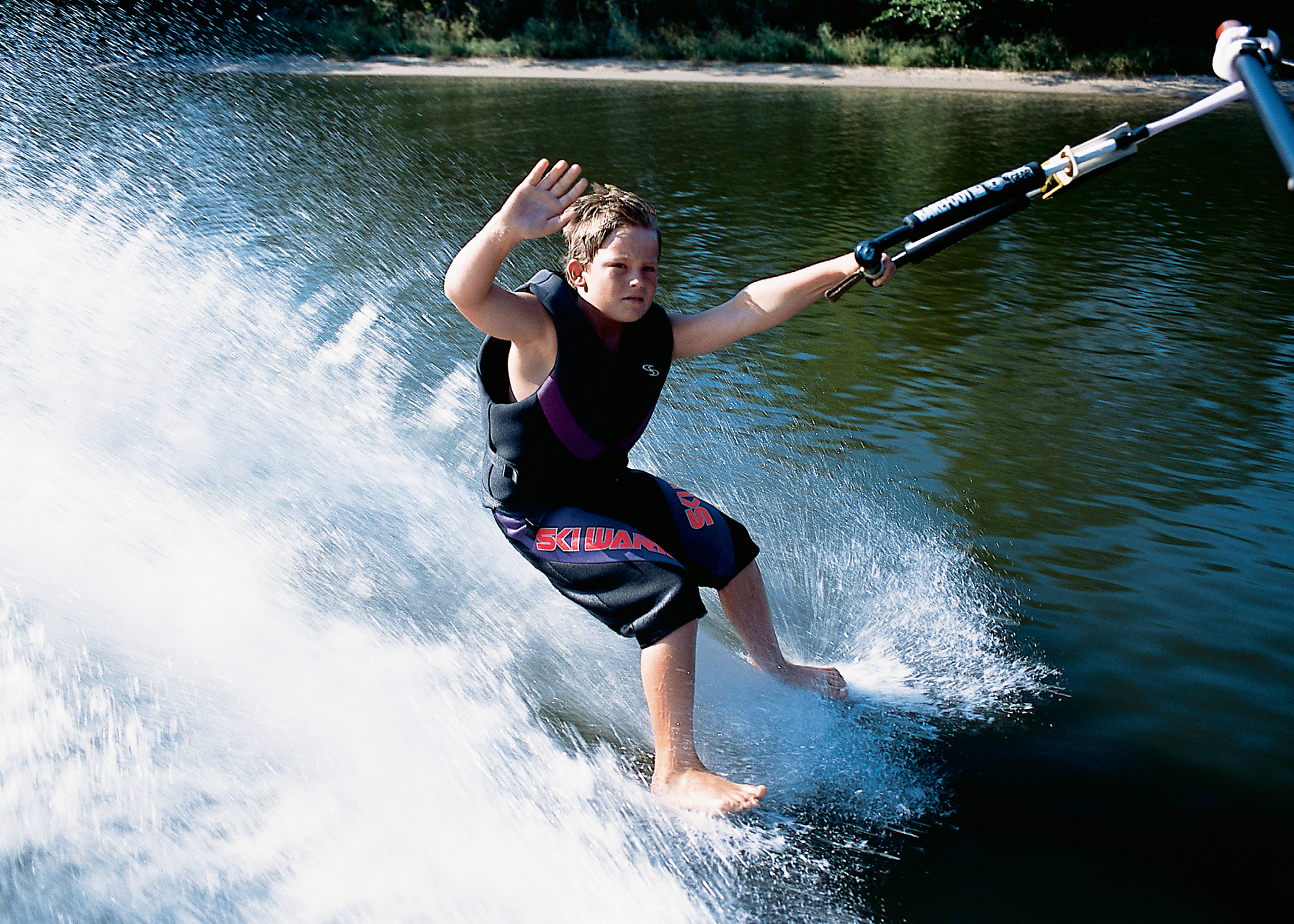 Young skier at Fremont Lakes.