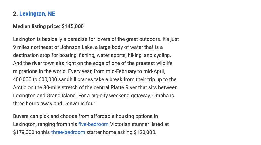 Top Affordable Small Towns