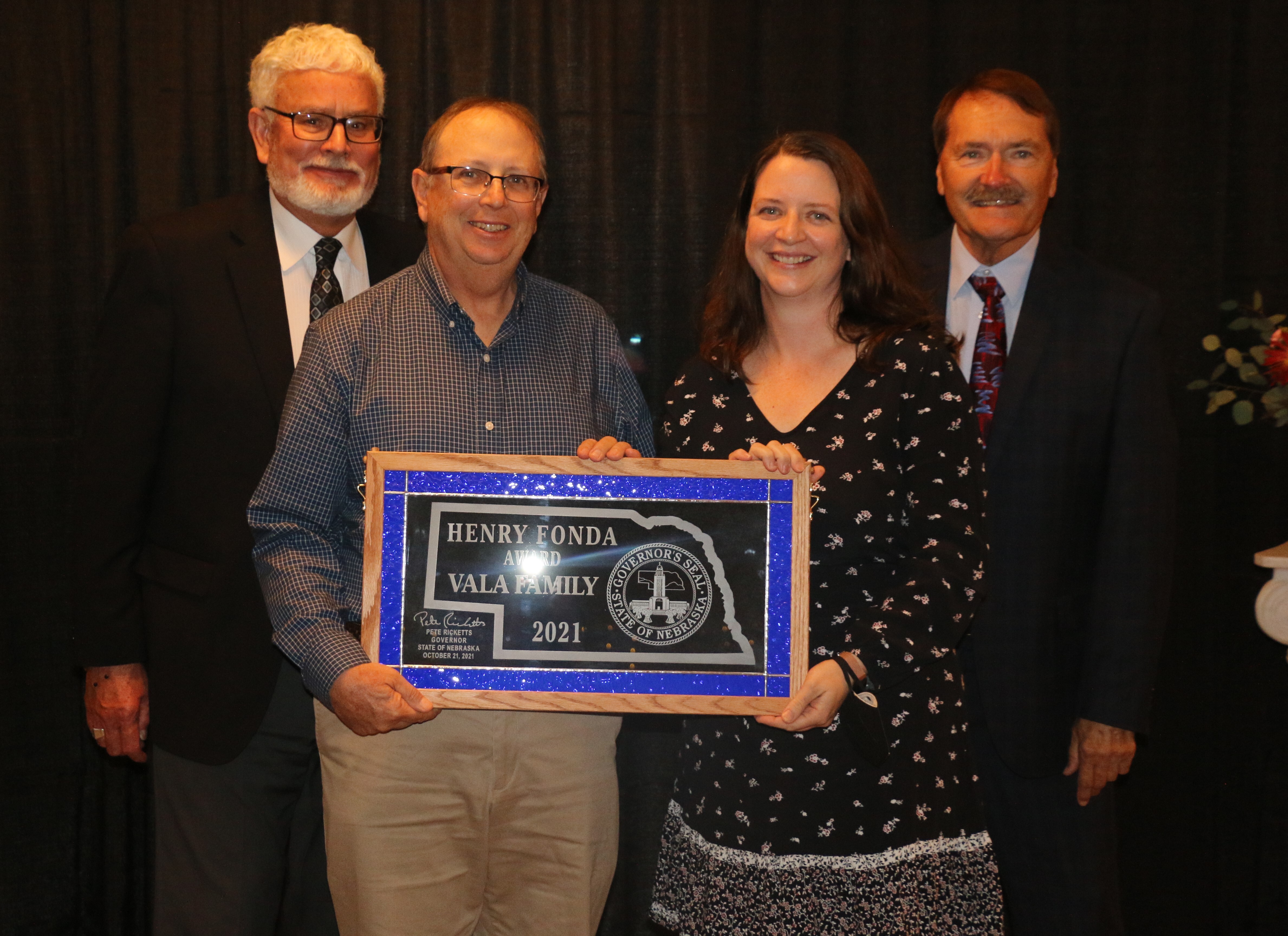 Vala Family accepting Henry Fonda Award
