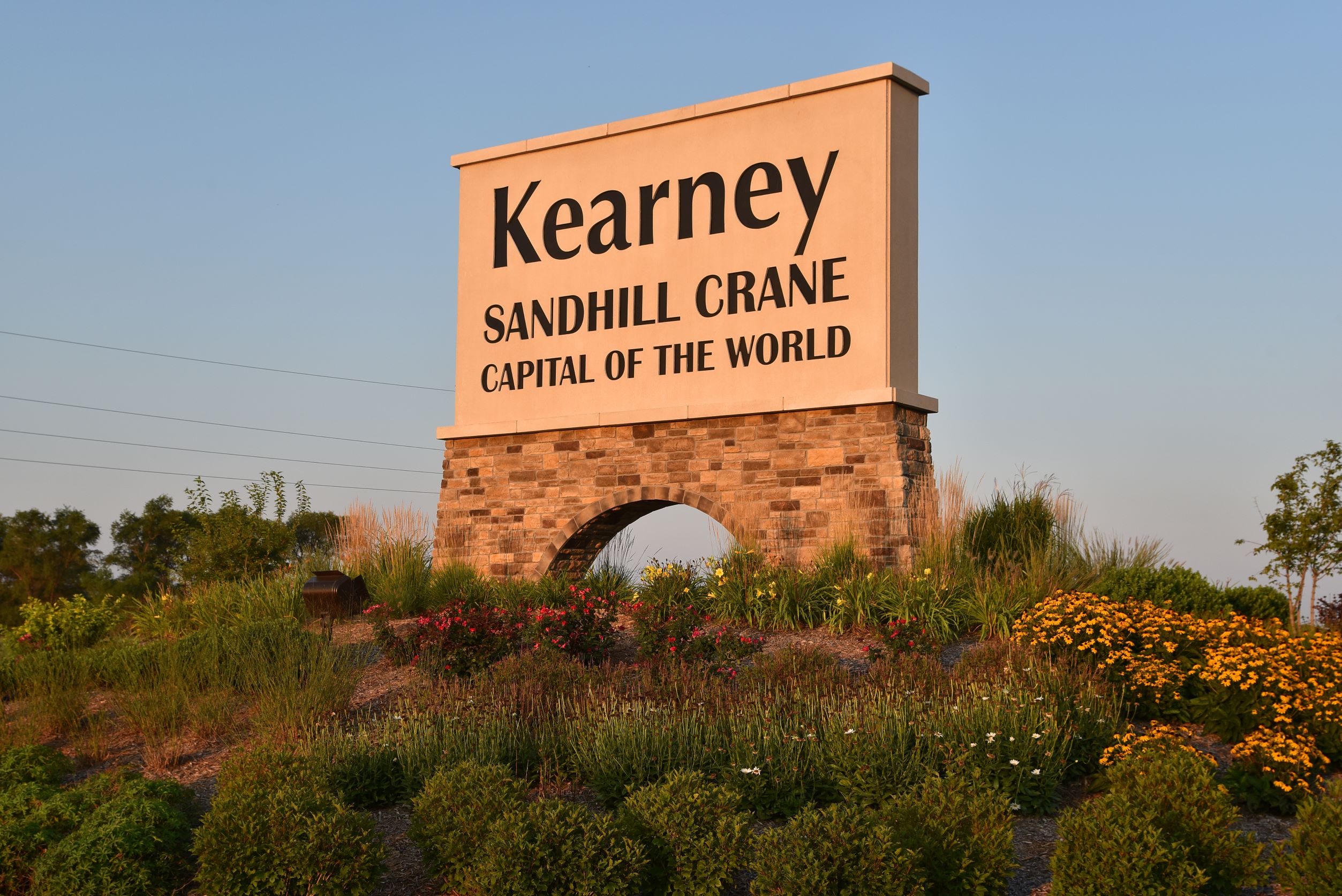 Sandhill Crane Sign near Kearney, Nebraska