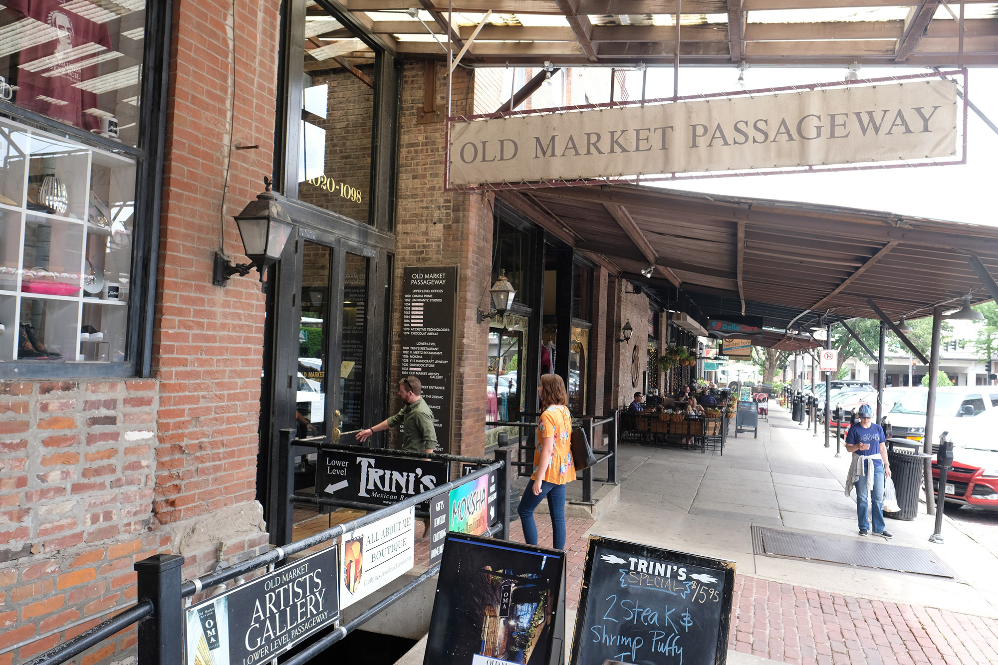 Old Market Passageway in Omaha.