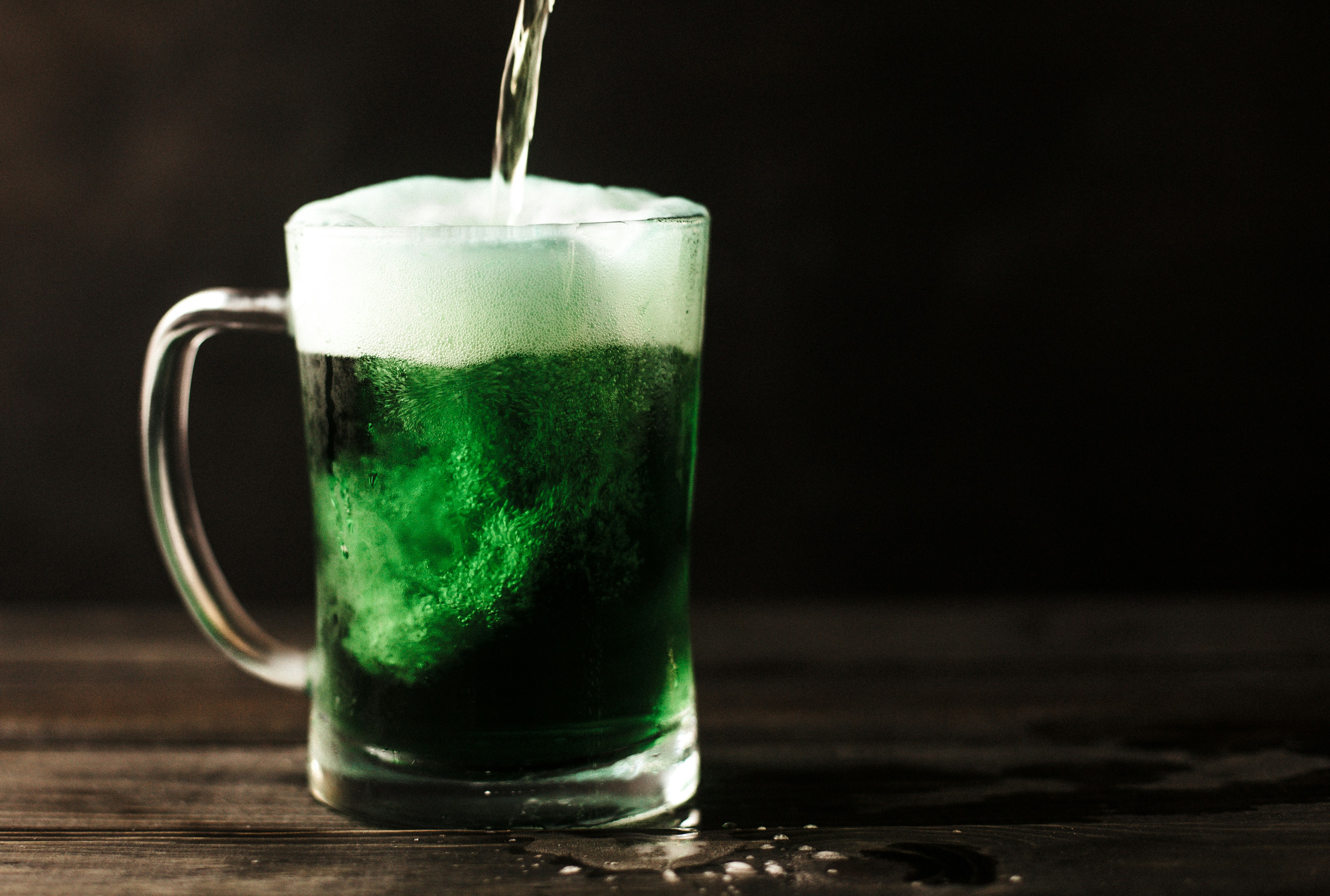 green beer for st. paddys day at Nebraska Irish Pub 