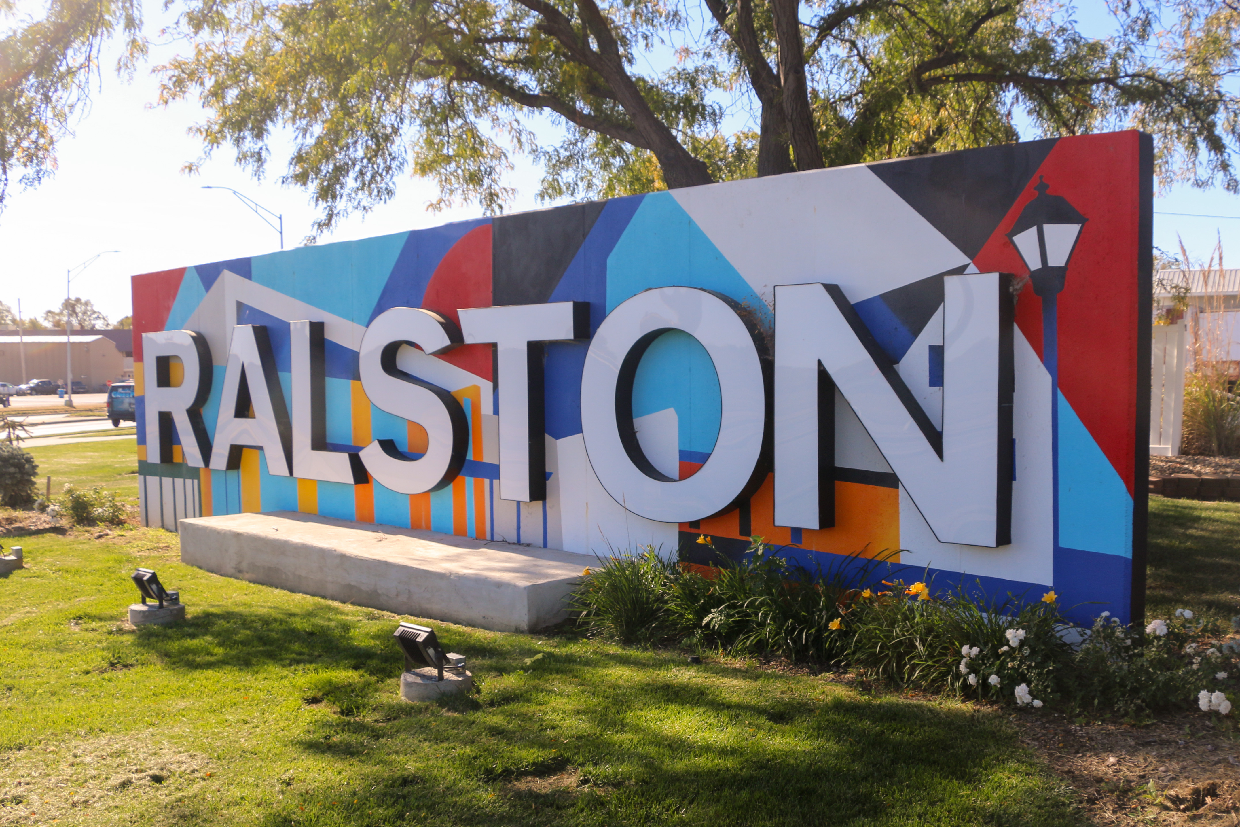Ralston, Recycled Letter Mural