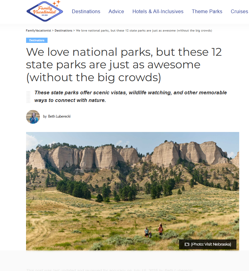 family vacationist article
