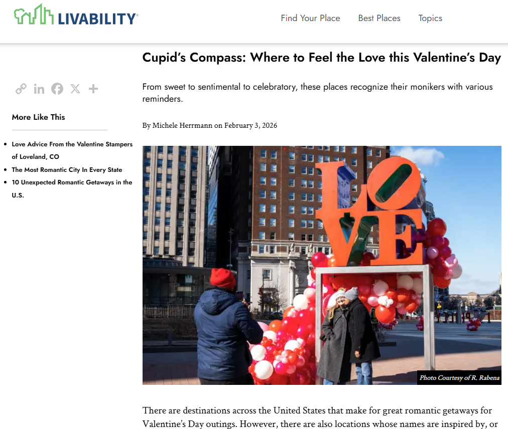 Where to Feel the Love this Valentine’s Day Cupid’s Compass: Where to Feel the Love this Valentine’s Day