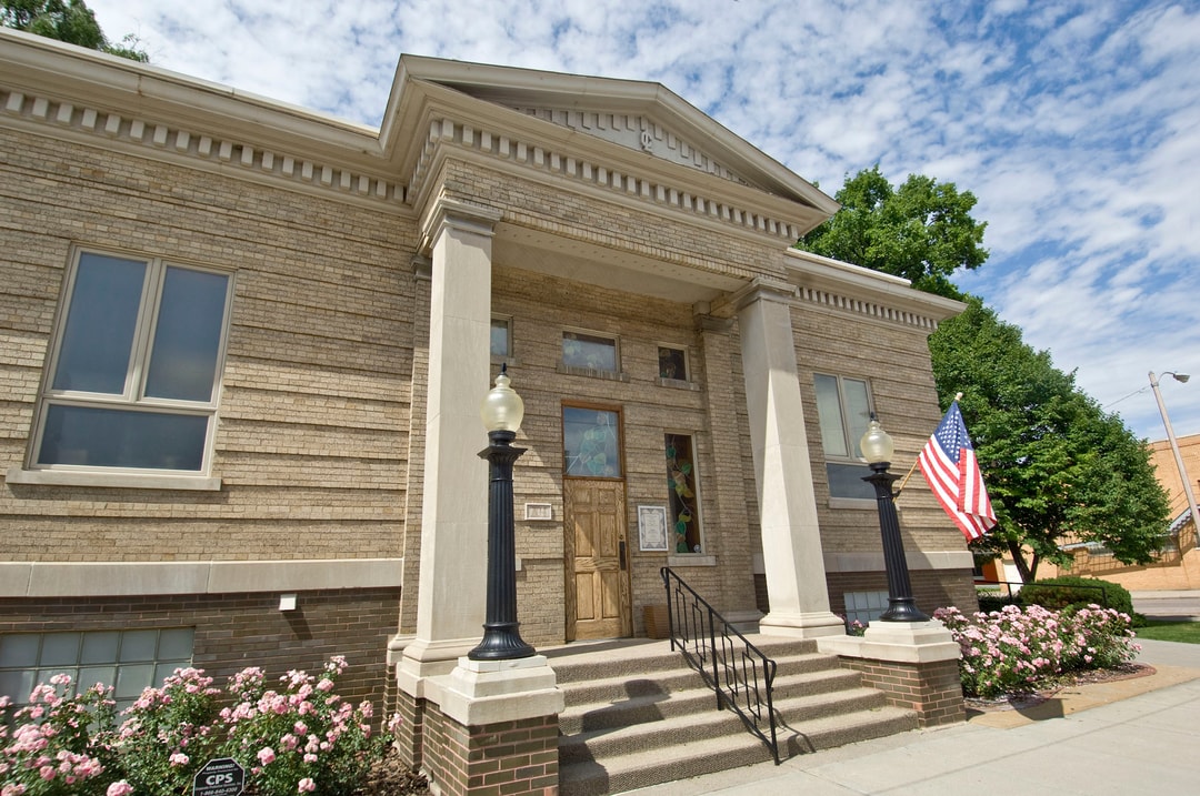 The exterior of Carnegie Arts Center.