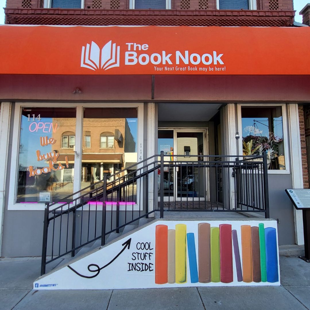 Outside view of The Book Nook Bookstores.