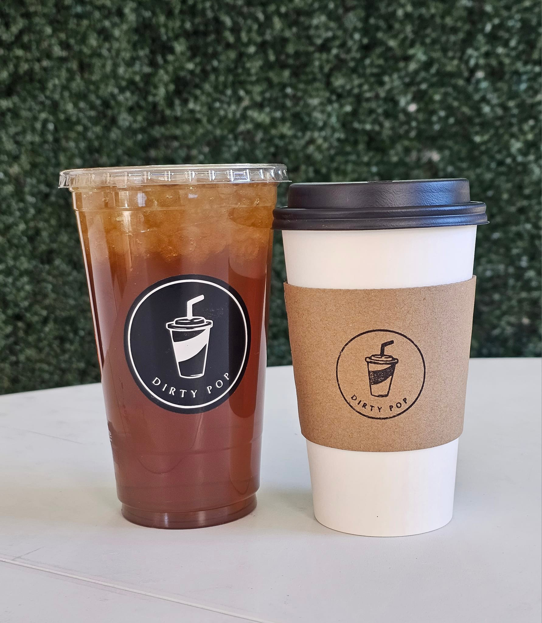 Two dirty pop drinks.