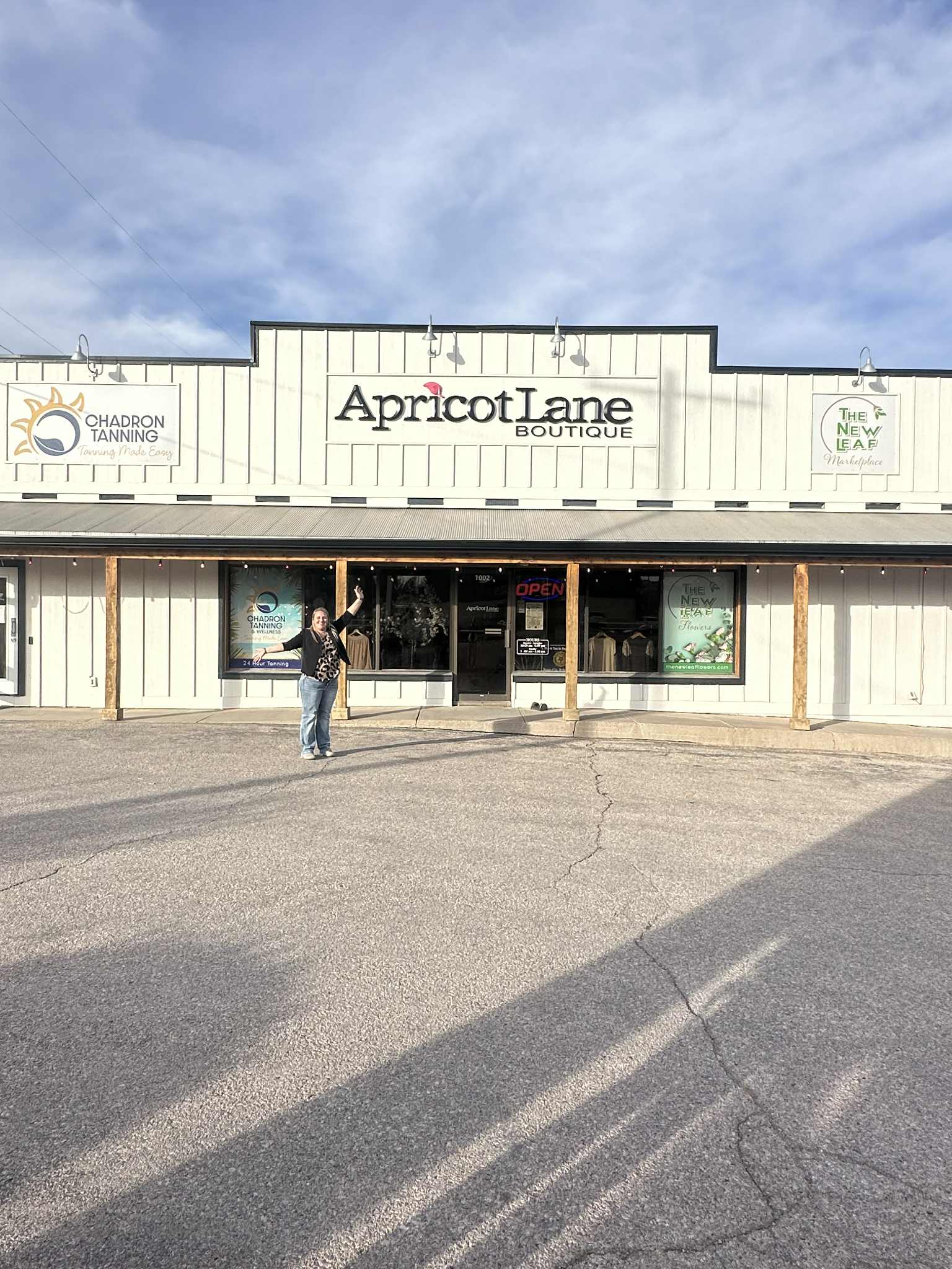 Outside view of The New Leaf/Apricot Lane.
