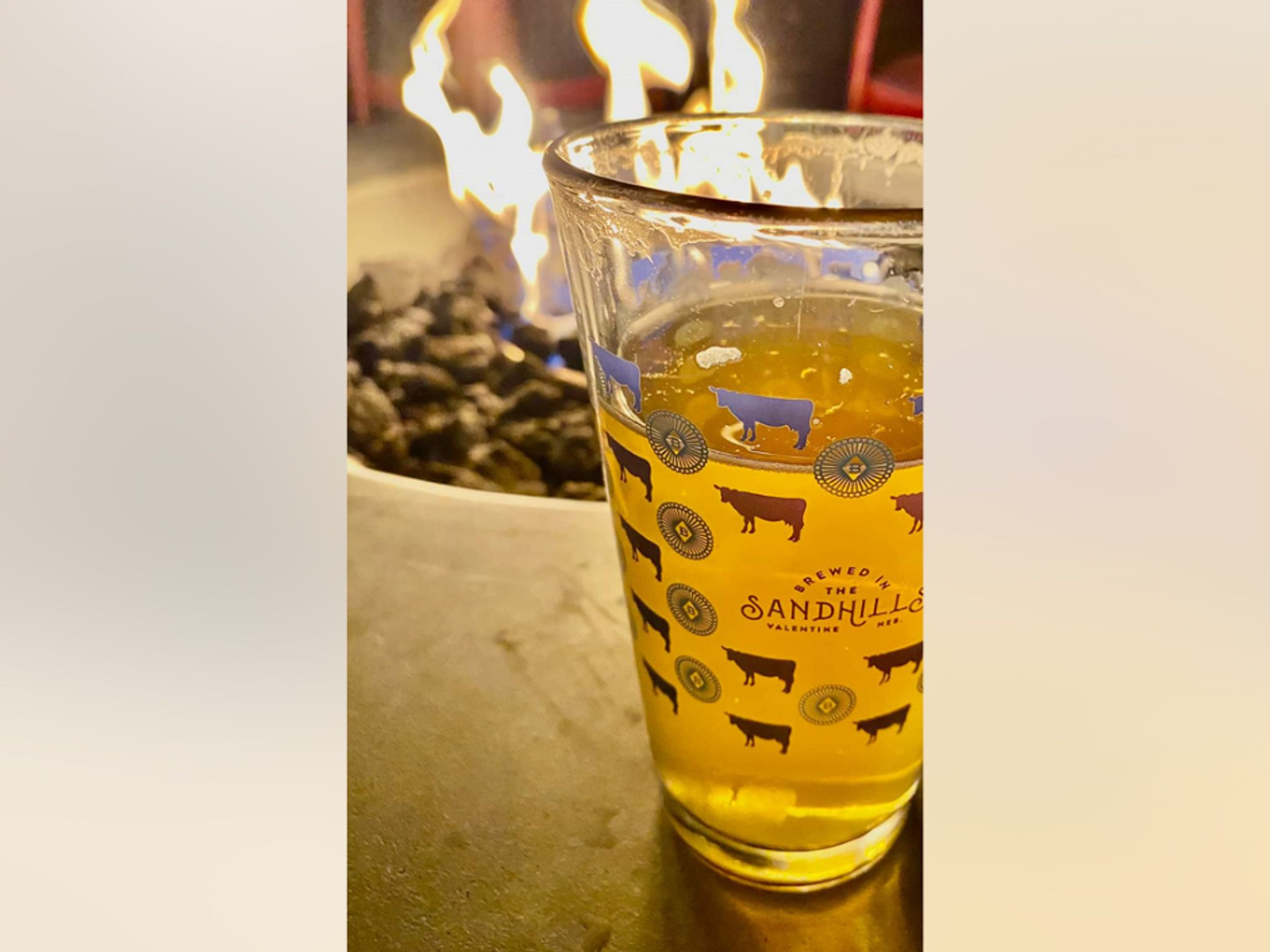 A craft beverage at Bolo Beer Co. 