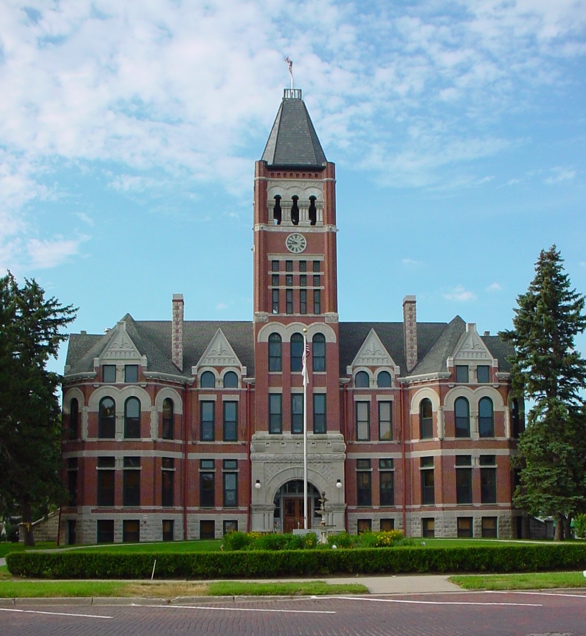 Exterior of Fillmore County Courthouse, Geneva.