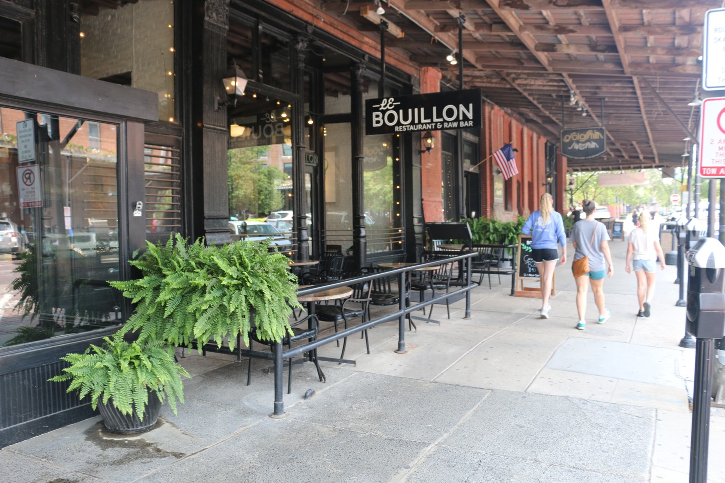 The exterior of Le Bouillon in downtown Omaha