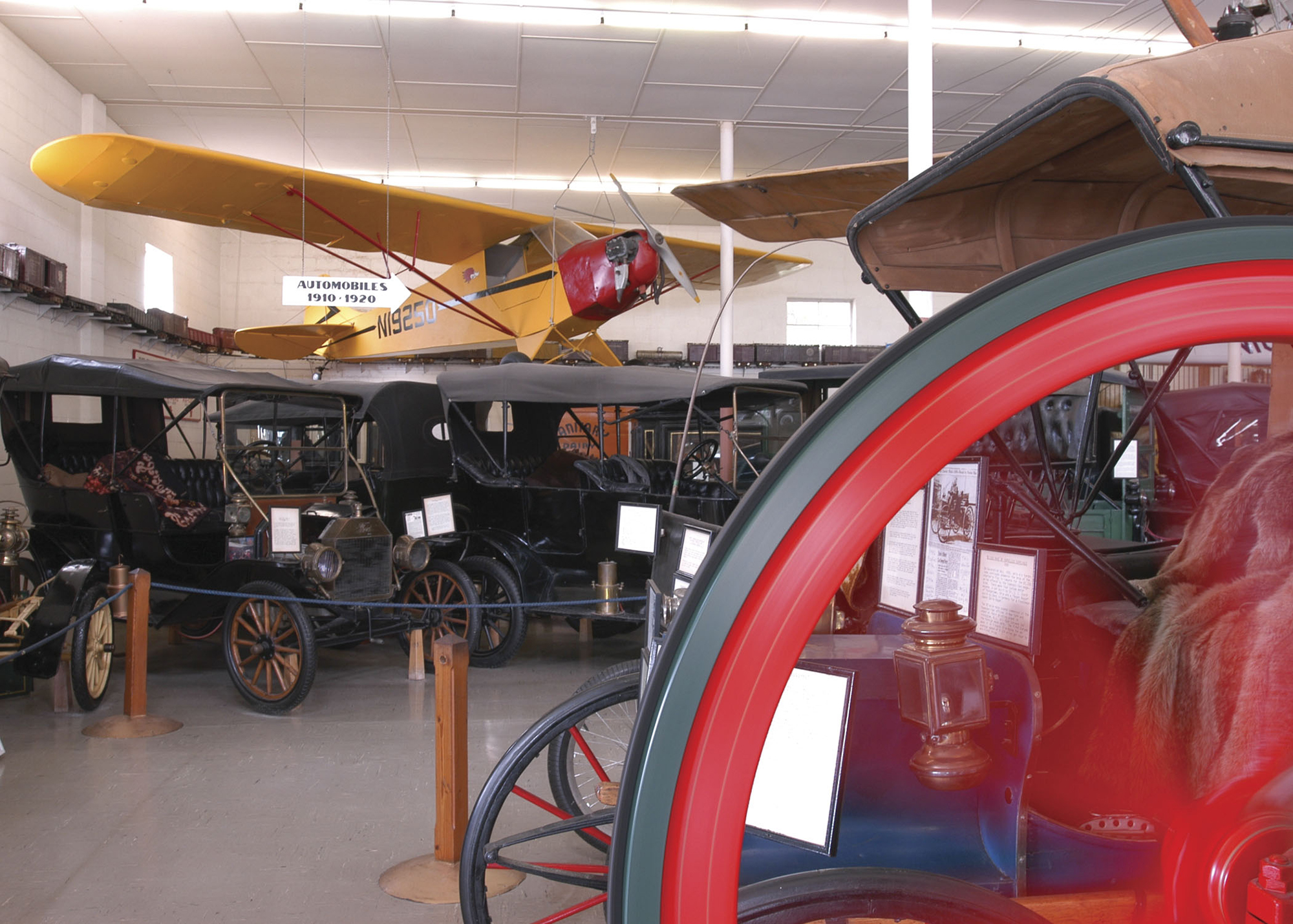 Old planes and cars at the Harold Warp Pioneer Village.