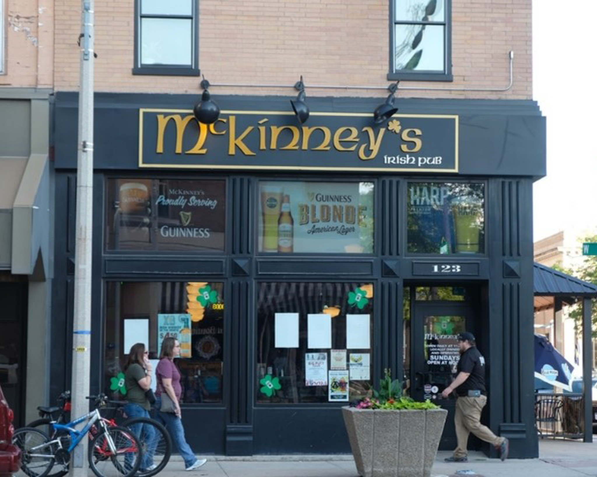 Exterior of McKinney's Irish Pub in Grand Island, Nebraska