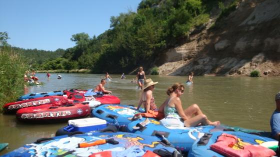 Niobrara River Tubing | "hanging out at the swimming hole"
